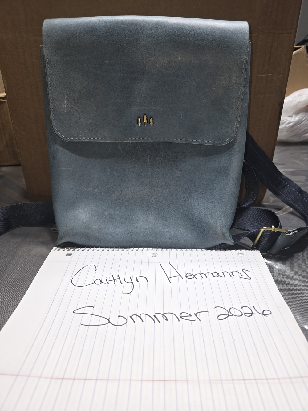 Portland Leather Aqua Sierra Backpack